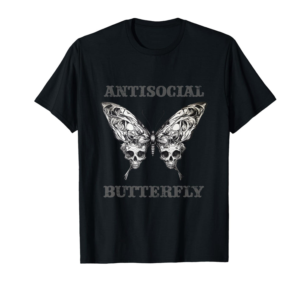 Antisocial Butterfly Gift Sweatshirt - Casual Everyday Wear Men Women - T-Shirt, Sweatshirt, Hoodie