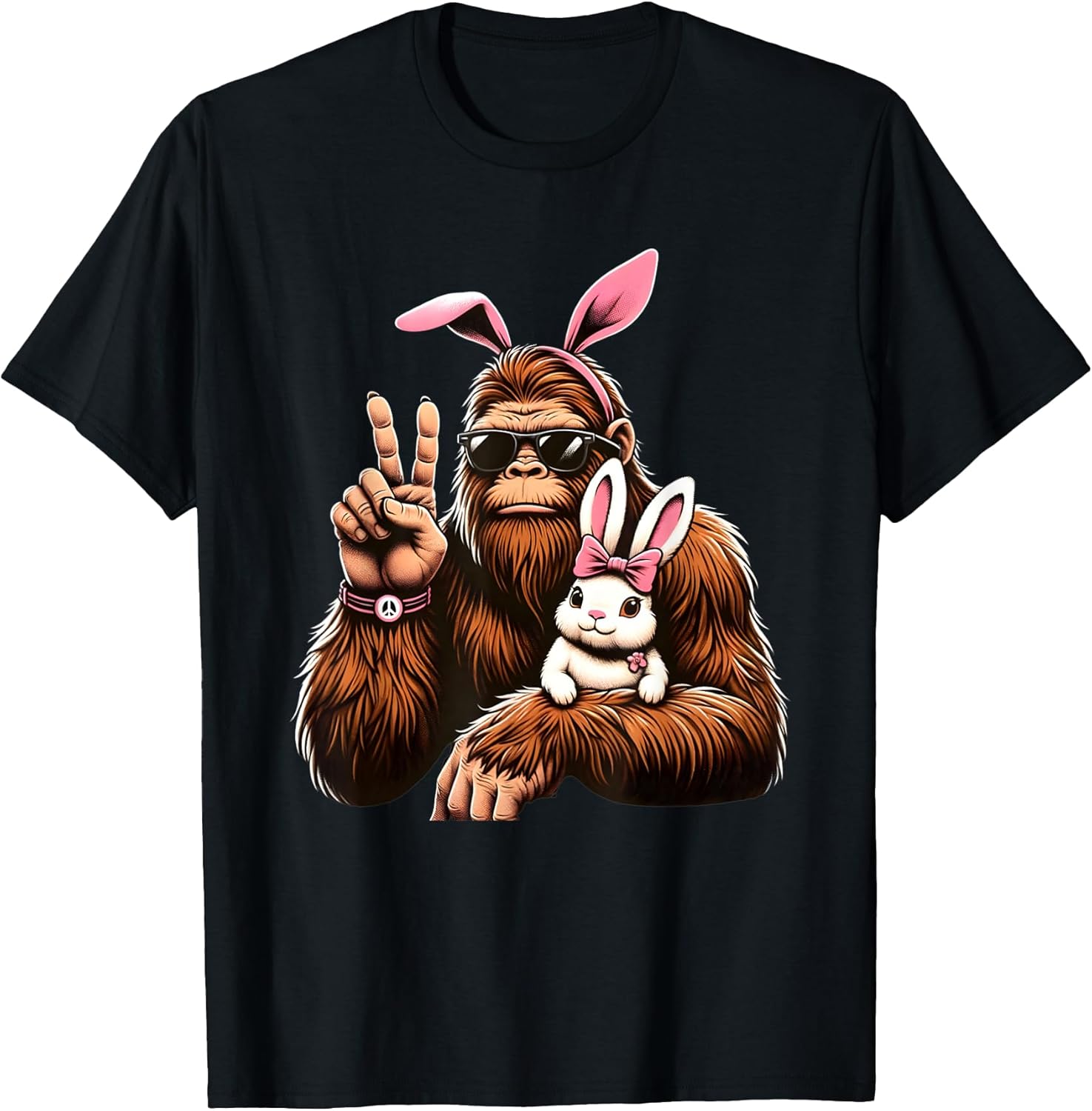 Funny Easter Day Bigfoot Bunny Sasquatch Outfit Unisex T-shirt, Sweatshirt, Hoodie, Long Sleeve Tee - T-Shirt, Sweatshirt, Hoodie