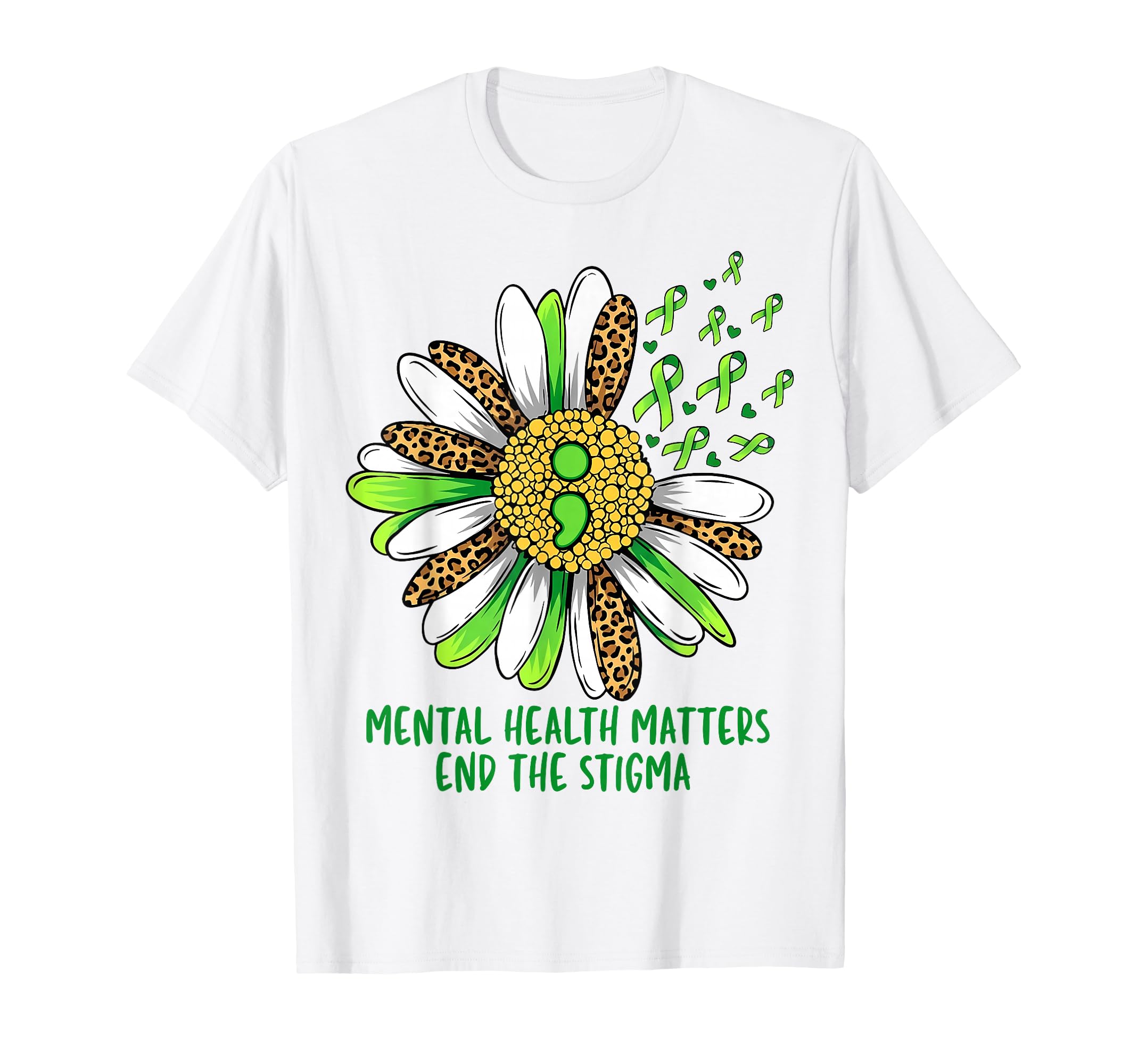 End Stigma Mental Health Matter T-Shirt - Aesthetic Graphic for Adults - T-Shirt, Sweatshirt, Hoodie