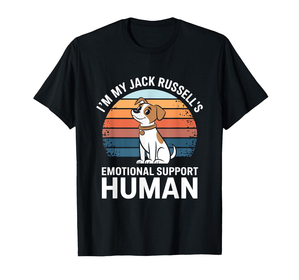 Im My Jack Russells Emotional Support T-Shirt - Novelty Apparel for Adults - T-Shirt, Sweatshirt, Hoodie
