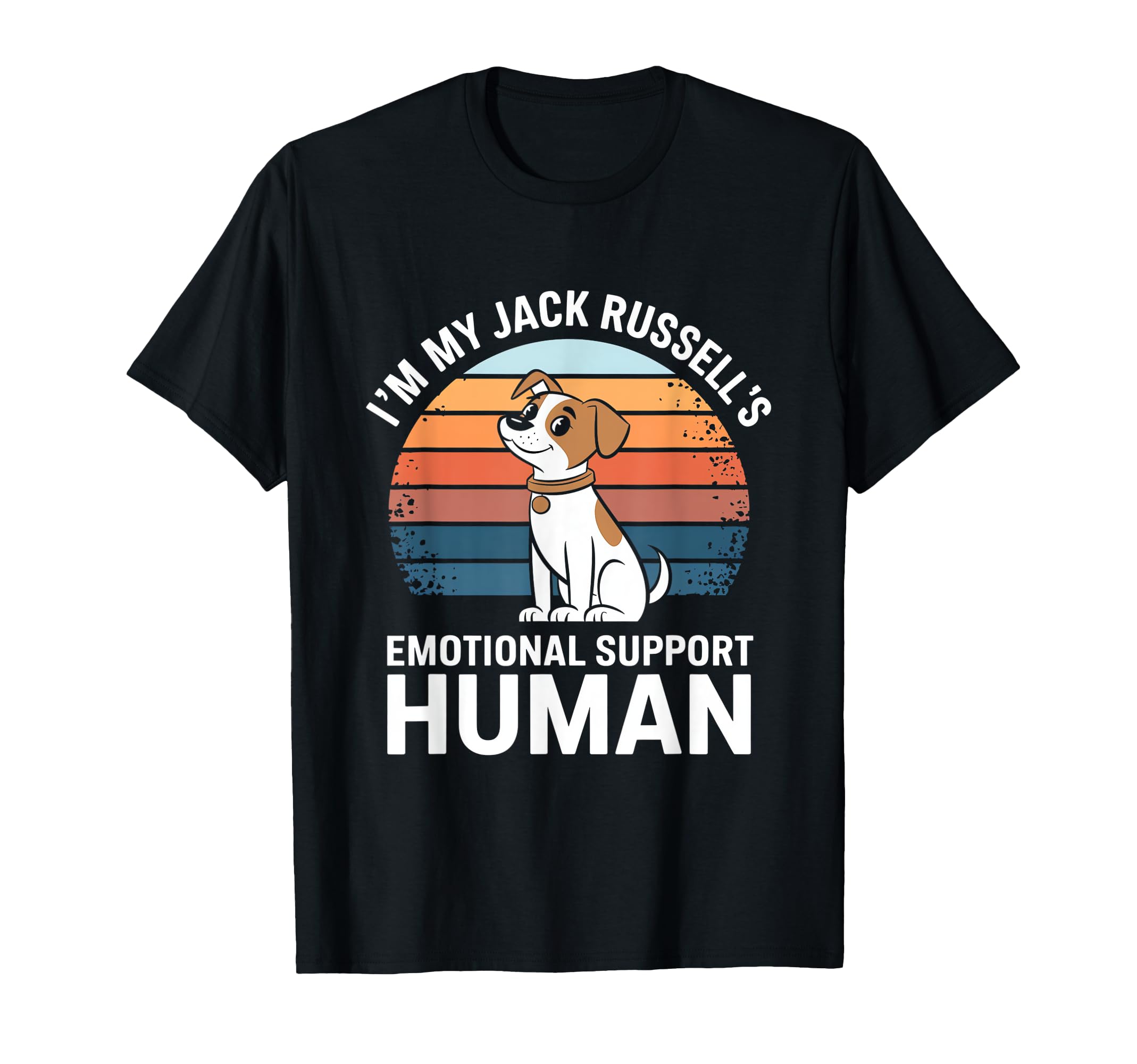 Im My Jack Russells Emotional Support T-Shirt - Novelty Apparel for Adults - T-Shirt, Sweatshirt, Hoodie