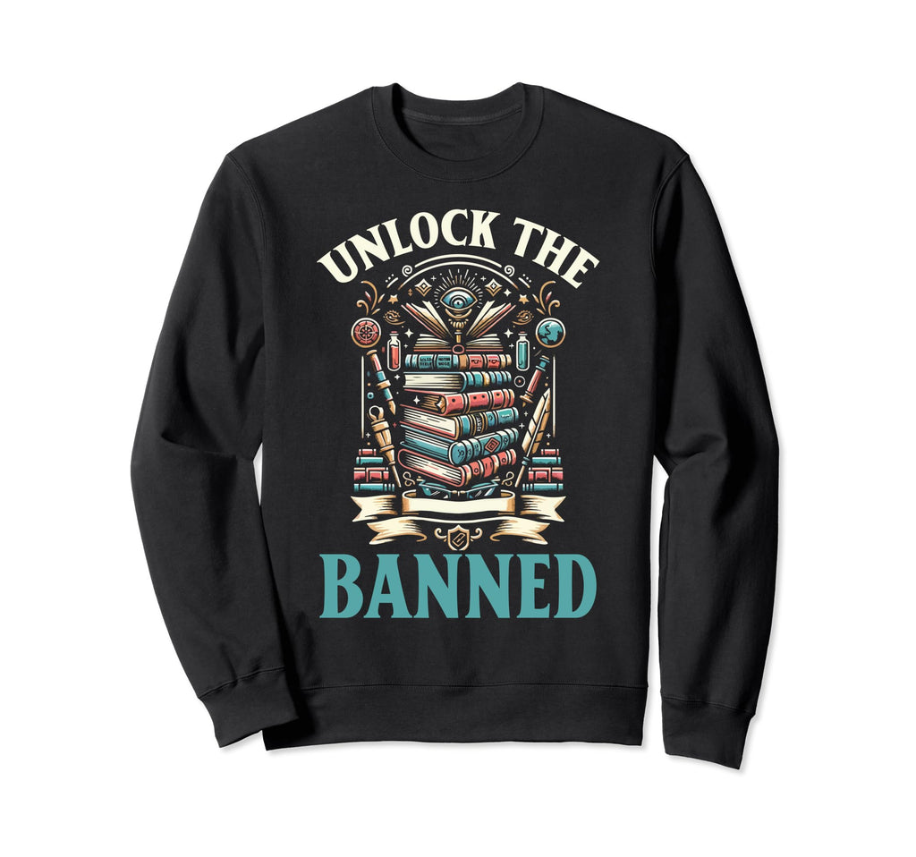 Read Banned Books Bookworm Book Sweatshirt - Novelty Apparel Men Women - T-Shirt, Sweatshirt, Hoodie