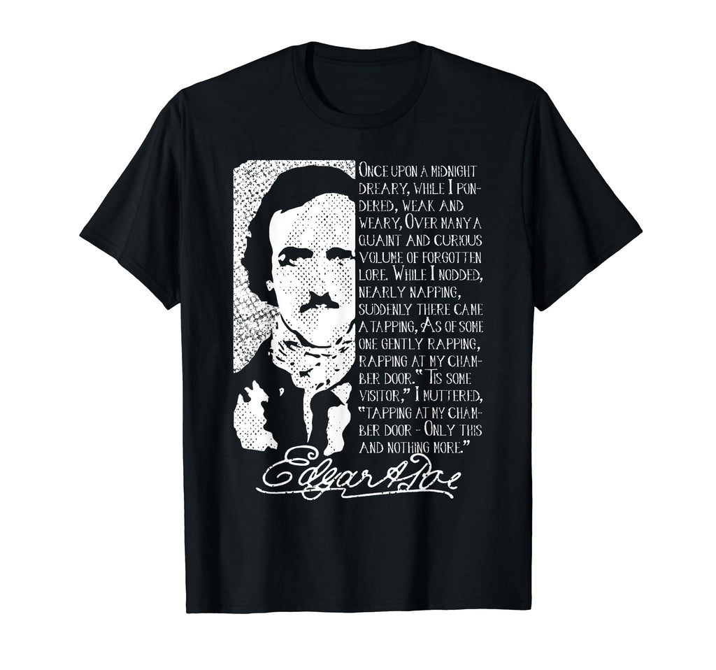 Edgar Allan Poe Raven Unique Literature T-Shirt - Novelty Apparel Men Women - T-Shirt, Sweatshirt, Hoodie