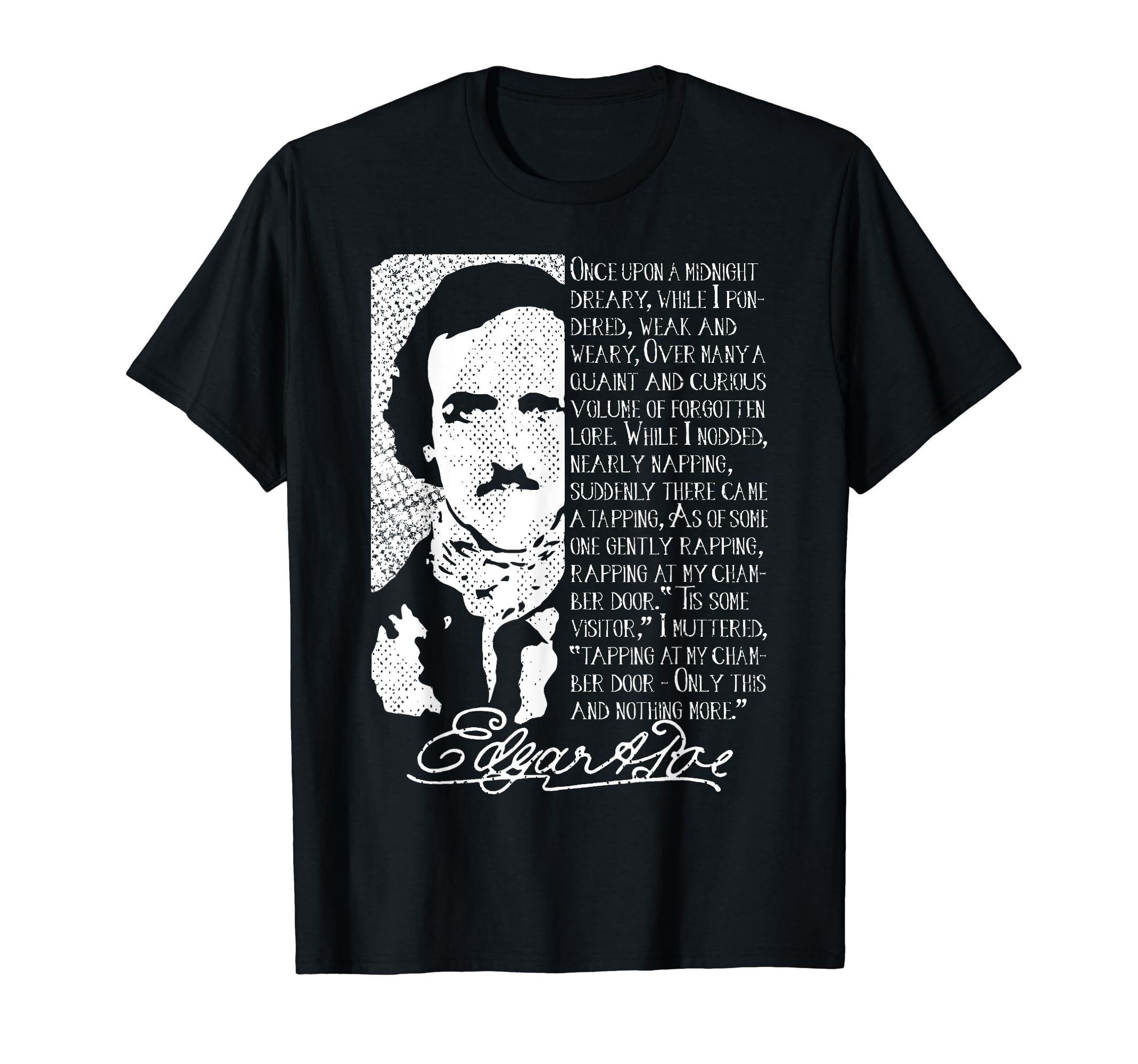 Edgar Allan Poe Raven Unique Literature T-Shirt - Novelty Apparel Men Women - T-Shirt, Sweatshirt, Hoodie