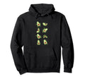 Avocado Yoga Poses Vegan Meditation Hoodie - Streetwear Style Unisex - T-Shirt, Sweatshirt, Hoodie