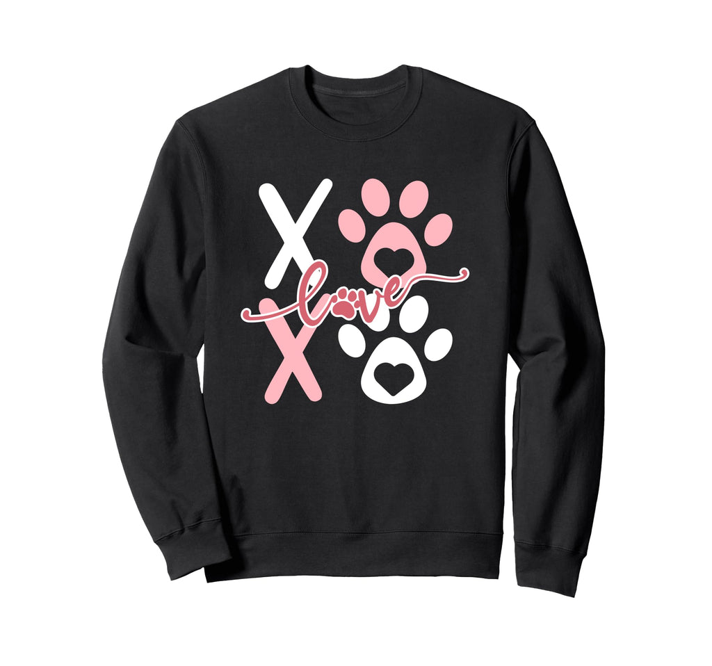 Paw Valentines Day Dog Lover Sweatshirt - Streetwear Style Men Women - T-Shirt, Sweatshirt, Hoodie