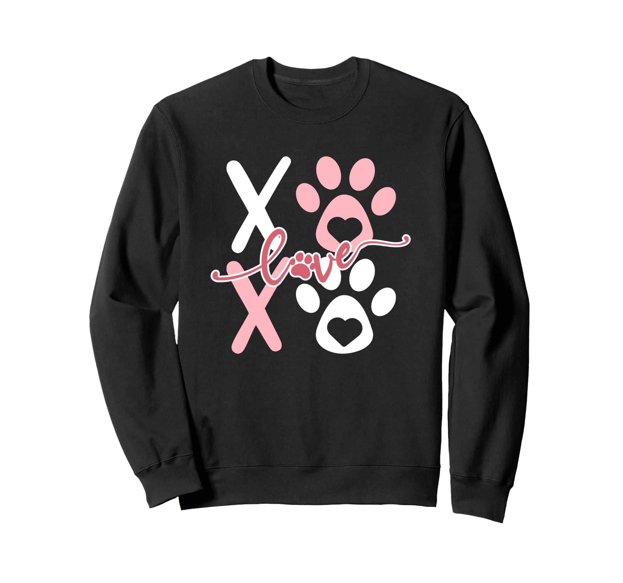 Paw Valentines Day Dog Lover Sweatshirt - Streetwear Style Men Women - T-Shirt, Sweatshirt, Hoodie