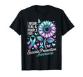 I Wear Teal Purple Suicide T-Shirt - Casual Everyday Wear Men Women - T-Shirt, Sweatshirt, Hoodie