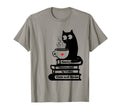 Easily Distracted Cats Coffee And Books T-Shirt - Unique Graphic Men Women - T-Shirt, Sweatshirt, Hoodie