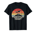 Travel Is My Therapy Airplane T-Shirt - Minimalist Print Men Women - T-Shirt, Sweatshirt, Hoodie