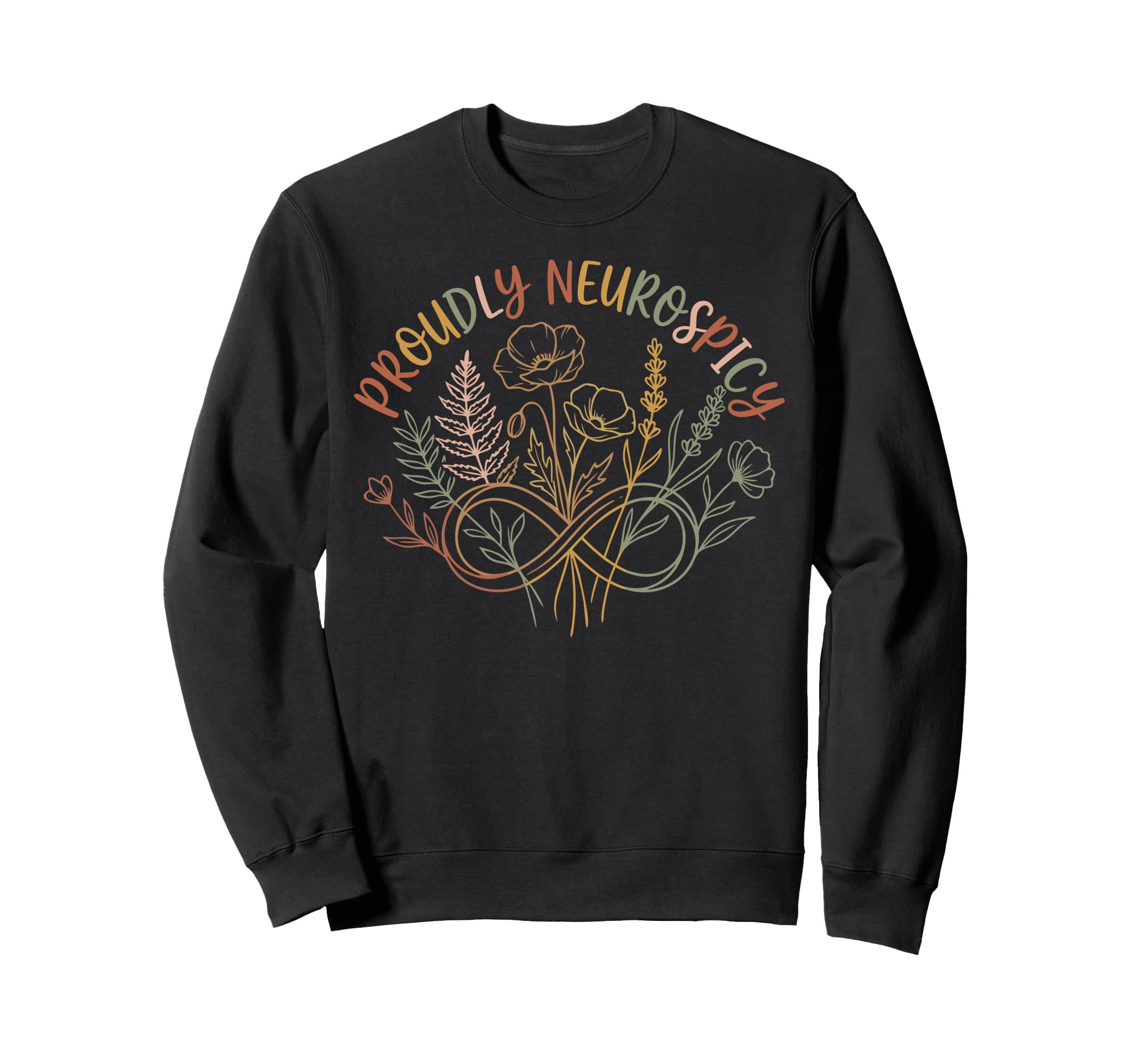 Autism Pride Neurospicy Brain Sweatshirt - Fun Novelty Design Men Women - T-Shirt, Sweatshirt, Hoodie