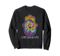 Om Shanti Colorful Mandala Geometry Sweatshirt - Graphic Print for Adults - T-Shirt, Sweatshirt, Hoodie