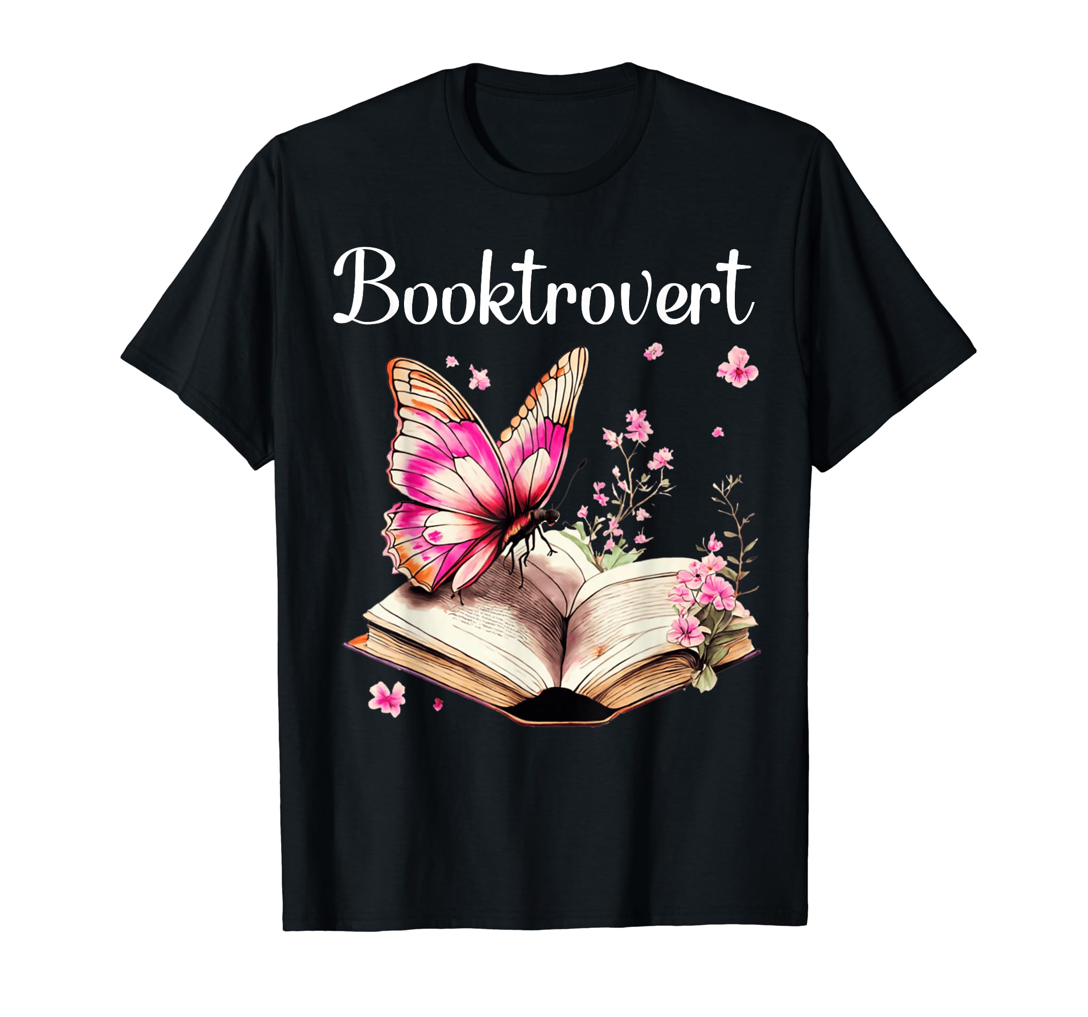 Booktrovert Book Lover Butterfly Reader T-Shirt - Trendy Graphic Men Women - T-Shirt, Sweatshirt, Hoodie