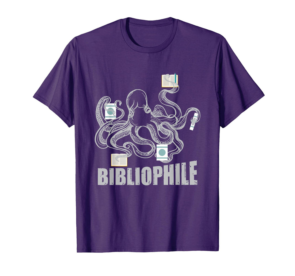 Bibliophile Octopus Bookworm Writer T-Shirt - Streetwear Style Men Women - T-Shirt, Sweatshirt, Hoodie