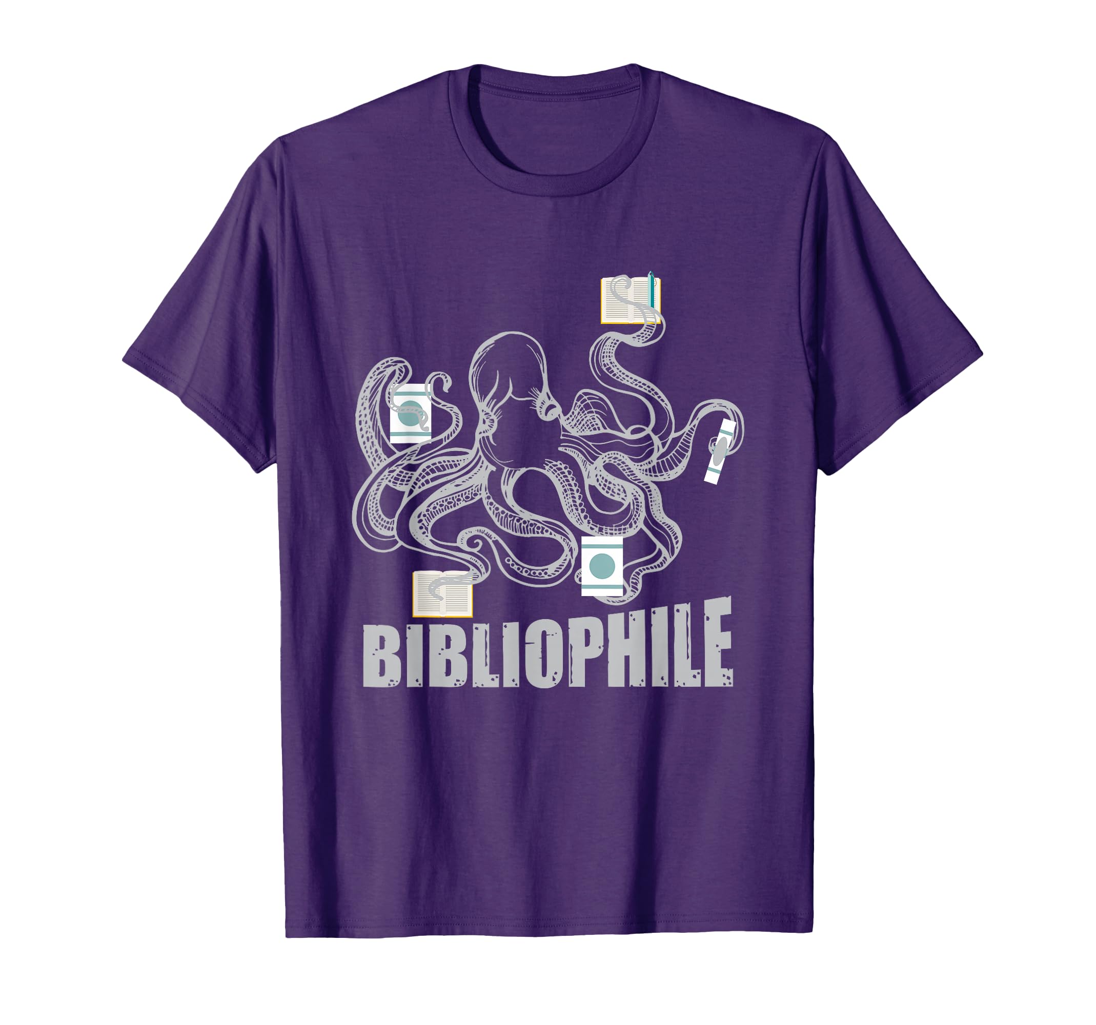 Bibliophile Octopus Bookworm Writer T-Shirt - Streetwear Style Men Women - T-Shirt, Sweatshirt, Hoodie