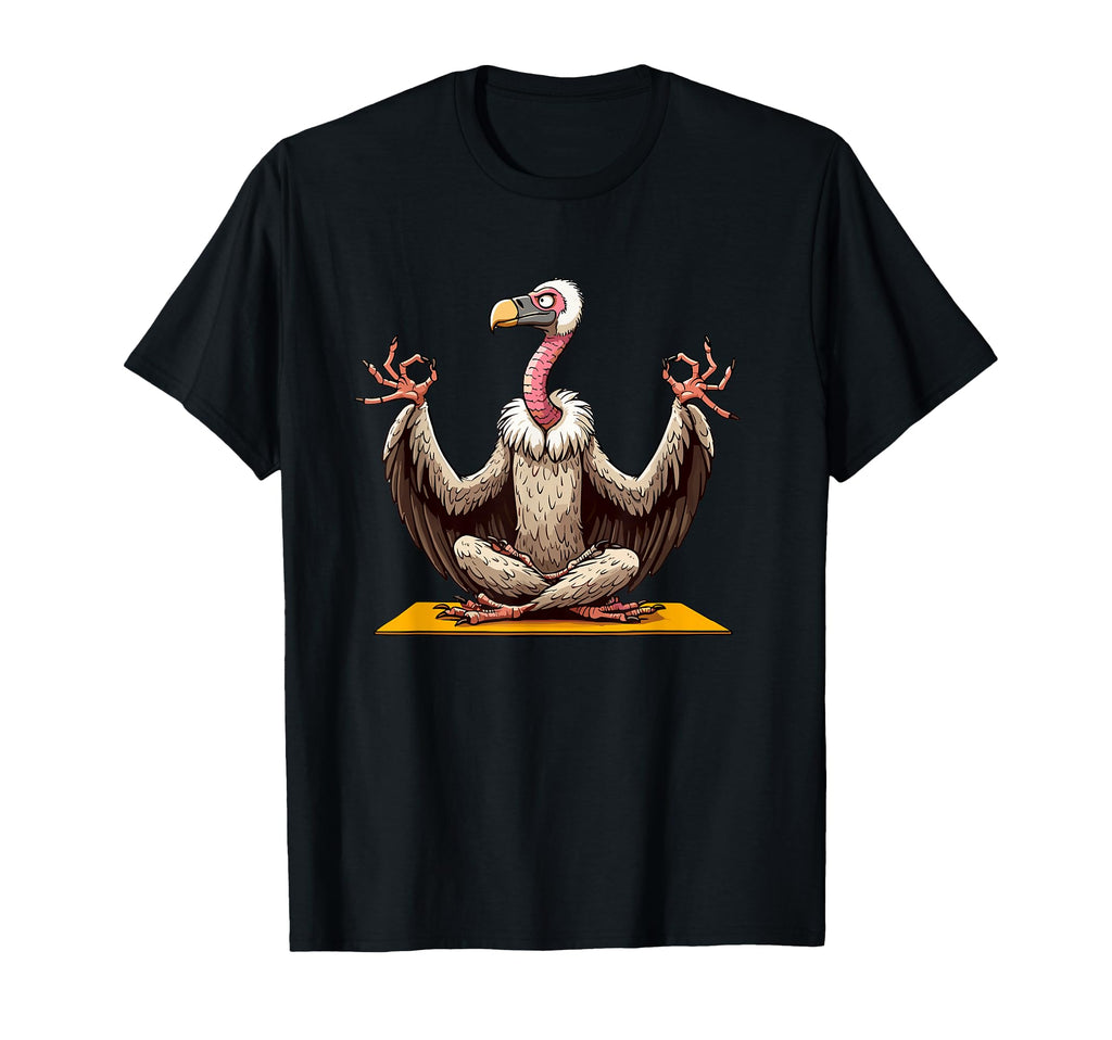 Meditation Vulture Yoga Pose Relaxing T-Shirt - Aesthetic Graphic Unisex - T-Shirt, Sweatshirt, Hoodie