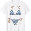 USA Bikini Red White July 4th Blue Vacation Summer Swimsuit T-Shirt Unisex T-shirt, Sweatshirt, Hoodie, Long Sleeve Tee - T-Shirt, Sweatshirt, Hoodie