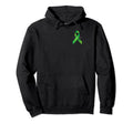 I Wear Green Ribbon American Flag Mental Hoodie - Unique Graphic Unisex - T-Shirt, Sweatshirt, Hoodie