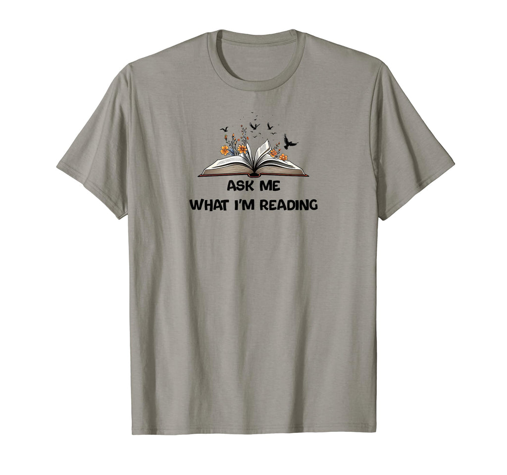 Ask Me What Im Reading Book Worm T-Shirt - Custom Art Print Men Women - T-Shirt, Sweatshirt, Hoodie