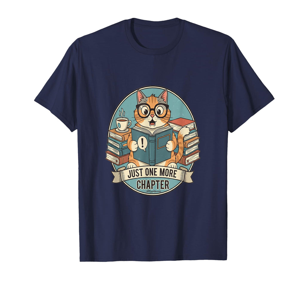 Funny Reading Cat Lover Just One T-Shirt - Casual Everyday Wear Men Women - T-Shirt, Sweatshirt, Hoodie