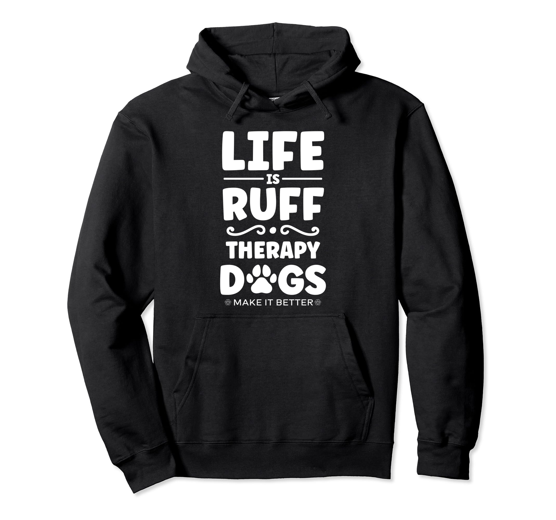 Therapy Dog Team Therapy Dog Mom Dad Hoodie - Fun Novelty Design Men Women - T-Shirt, Sweatshirt, Hoodie