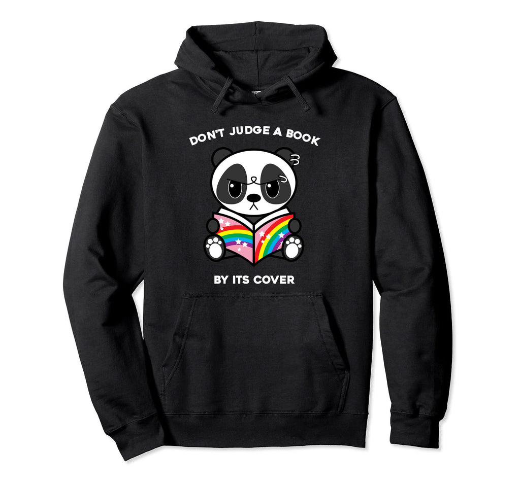 Dont Judge Book Its Cover Reading Nerd Hoodie - Aesthetic Graphic Unisex - T-Shirt, Sweatshirt, Hoodie