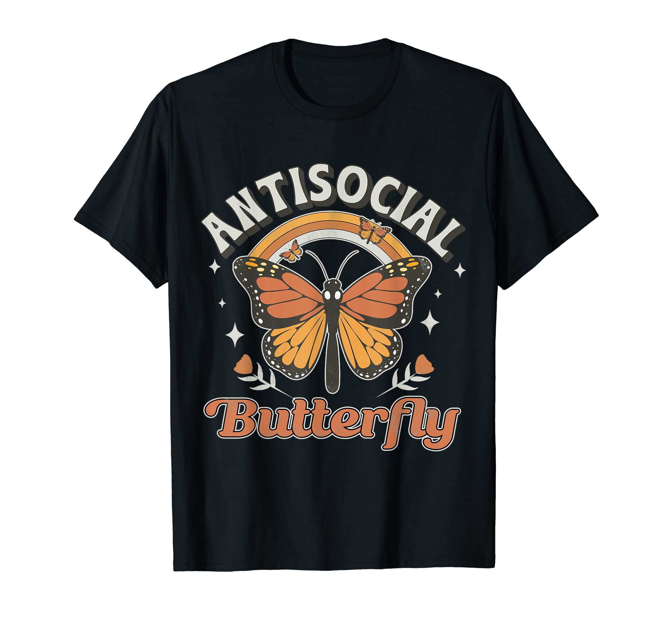 Antisocial Butterfly Funny Introvert T-Shirt - Trendy Graphic for Adults - T-Shirt, Sweatshirt, Hoodie