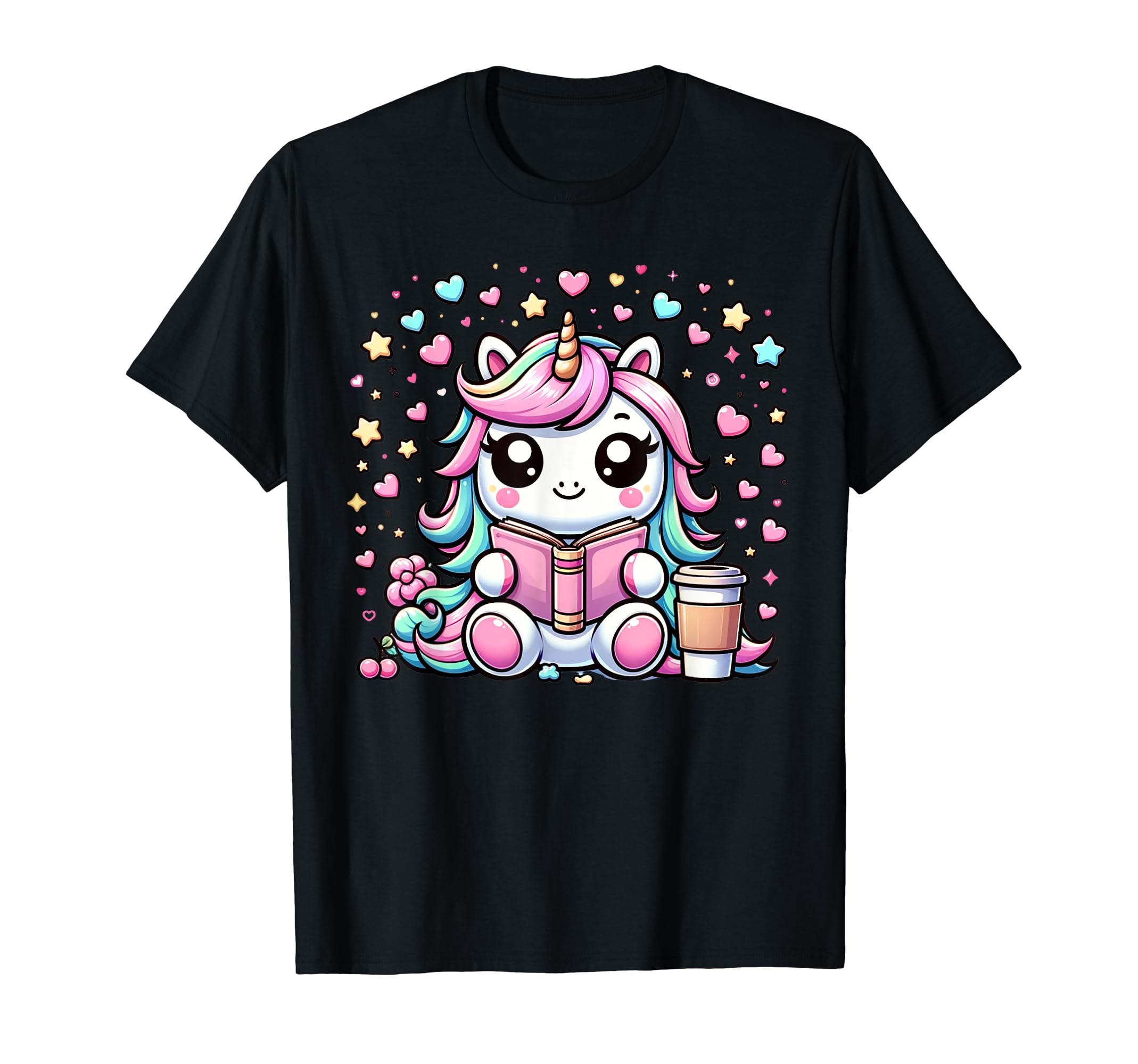 Funny Anime Kawaii Rainbow Unicorn T-Shirt - Graphic Print Men Women - T-Shirt, Sweatshirt, Hoodie