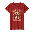 Dog Is My Therapy Canine Love T-Shirt - Minimalist Print for Adults - T-Shirt, Sweatshirt, Hoodie