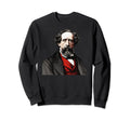 Charles Dickens Tribute Red Sweatshirt - Custom Art Print Men Women - T-Shirt, Sweatshirt, Hoodie