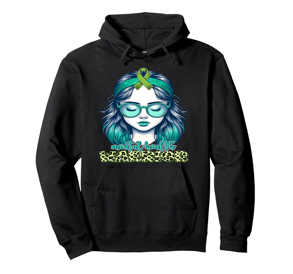 Green Mental Health Awareness Mental Hoodie - Novelty Apparel Unisex - T-Shirt, Sweatshirt, Hoodie