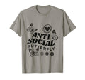 Anti Social Butterfly T-Shirt - Fun Novelty Design Unisex - T-Shirt, Sweatshirt, Hoodie