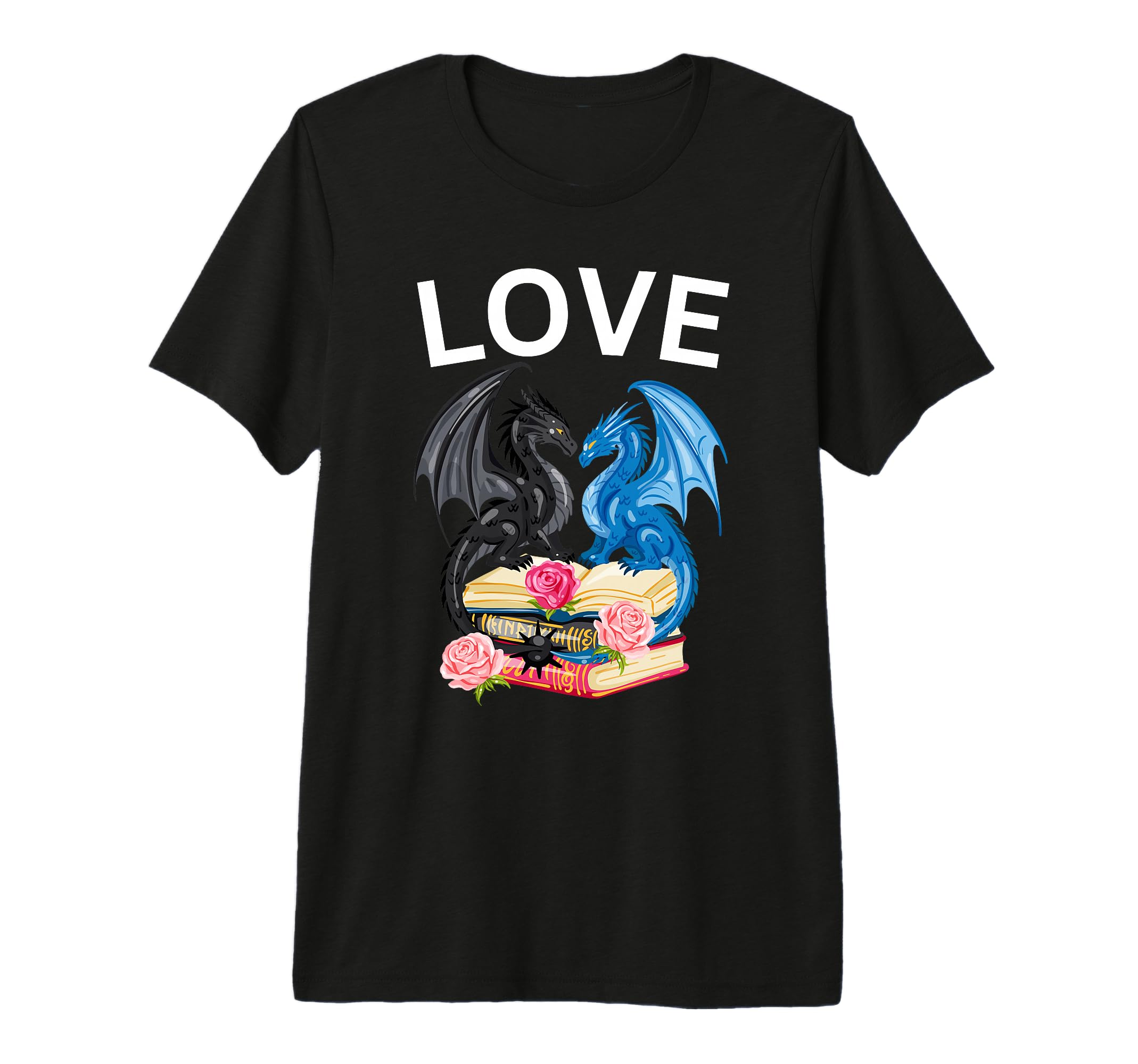 Dragons Book Love Books Fairy Tale T-Shirt - Graphic Print Men Women - T-Shirt, Sweatshirt, Hoodie