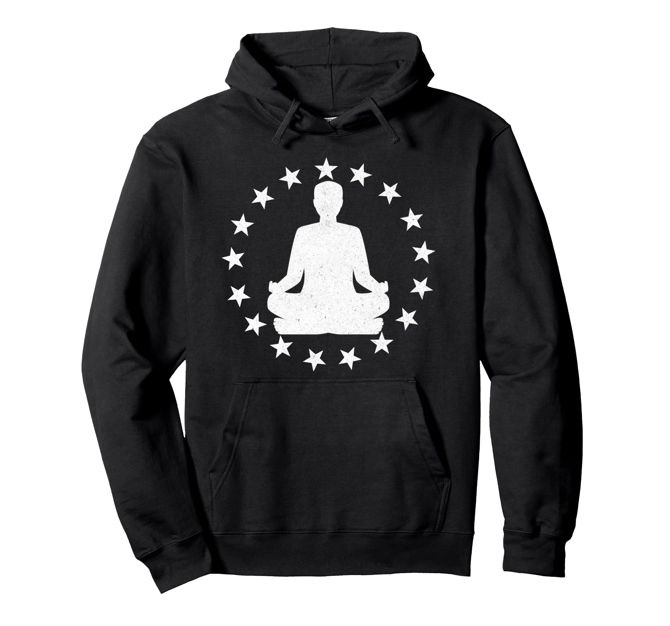 Yoga Pose Stars Yogi Spiritual Hoodie - Minimalist Print Men Women - T-Shirt, Sweatshirt, Hoodie