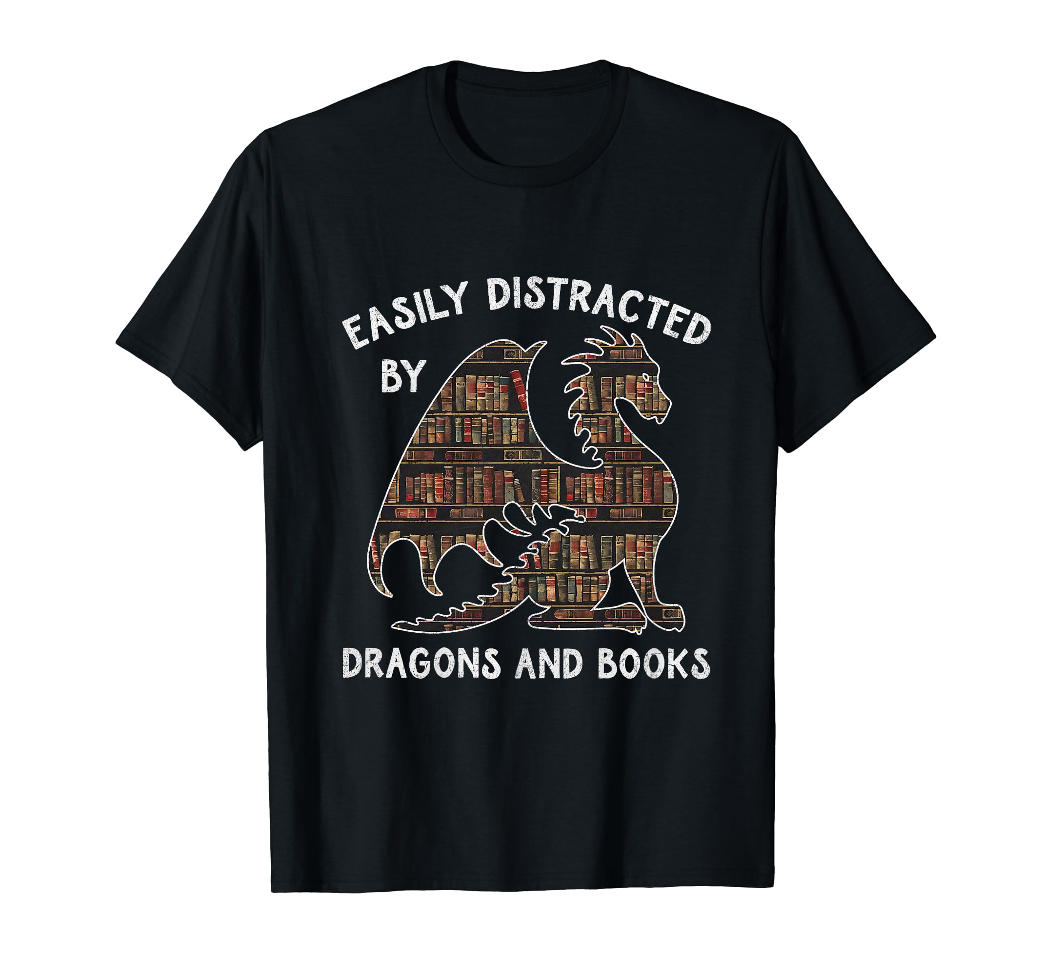 Easily Distracted Dragons And T-Shirt - Fun Novelty Design for Adults - T-Shirt, Sweatshirt, Hoodie