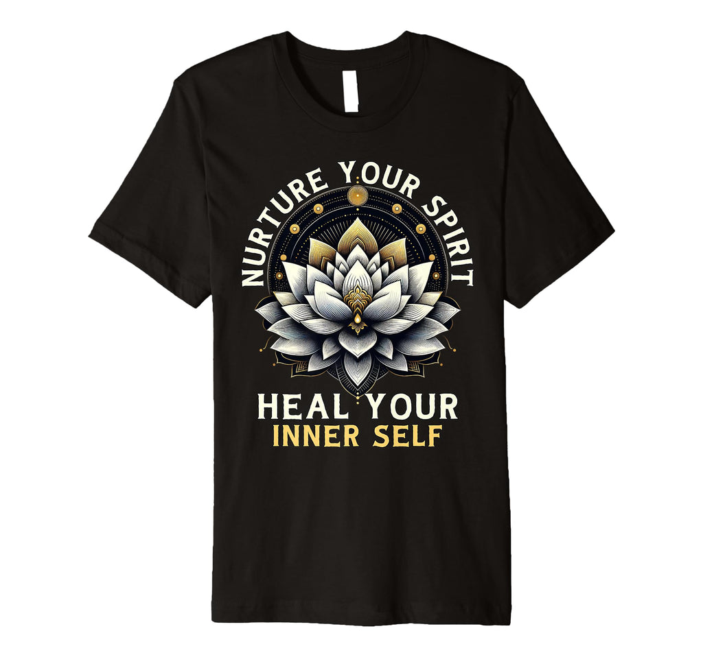 Inner Self Healing Lotus Flower Spirituality T-Shirt - Graphic Print Unisex - T-Shirt, Sweatshirt, Hoodie
