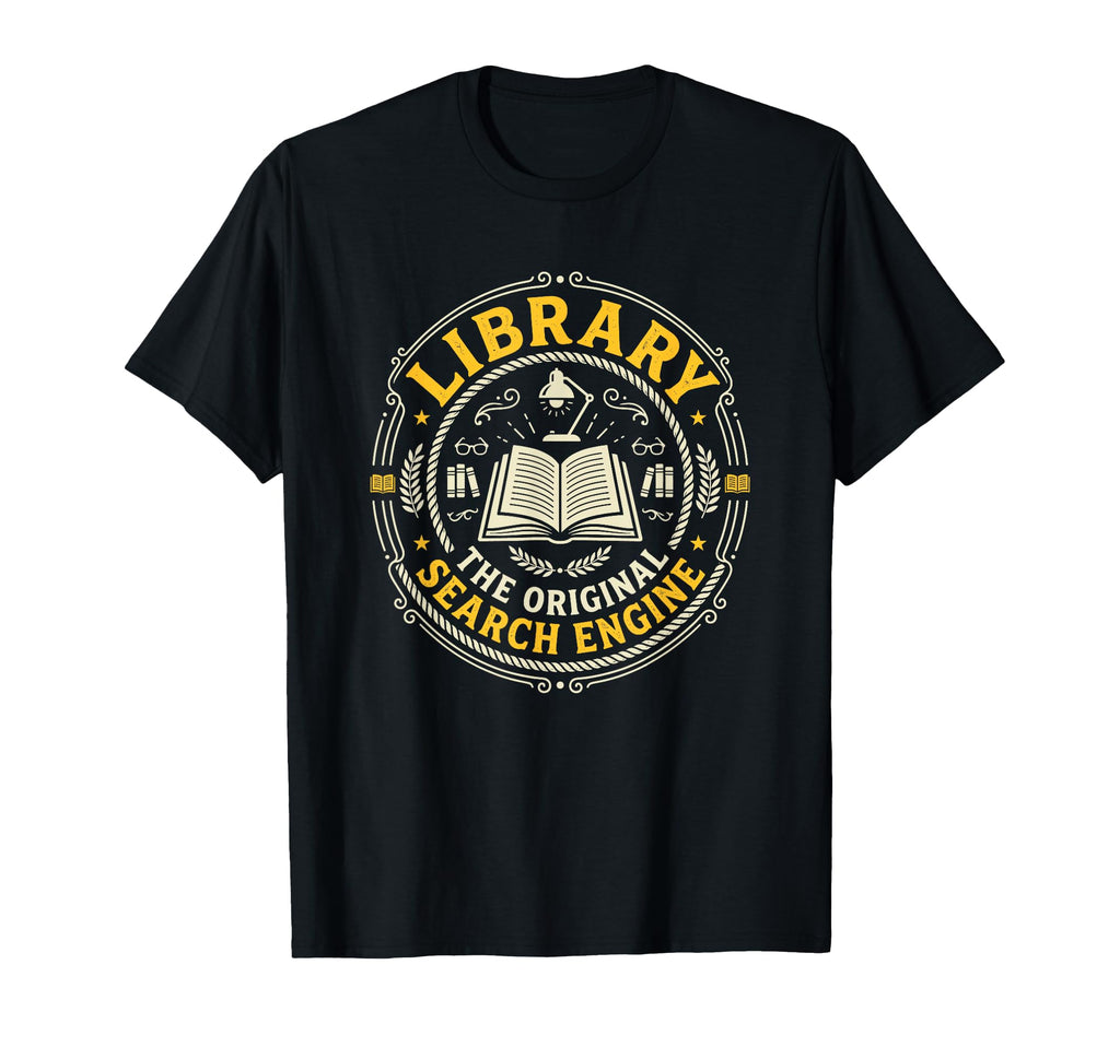 Library Original Search Engine T-Shirt - Trendy Graphic Men Women - T-Shirt, Sweatshirt, Hoodie