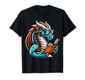 Dragon Reading Book Dragon Enthusiast T-Shirt - Graphic Print Unisex - T-Shirt, Sweatshirt, Hoodie