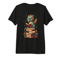 Dragon Reading Book Bookworm Dragons T-Shirt - Novelty Apparel for Adults - T-Shirt, Sweatshirt, Hoodie