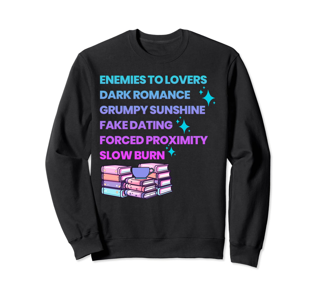 Bibliophile Romance Book Genre Sweatshirt - Casual Everyday Wear for Adults - T-Shirt, Sweatshirt, Hoodie