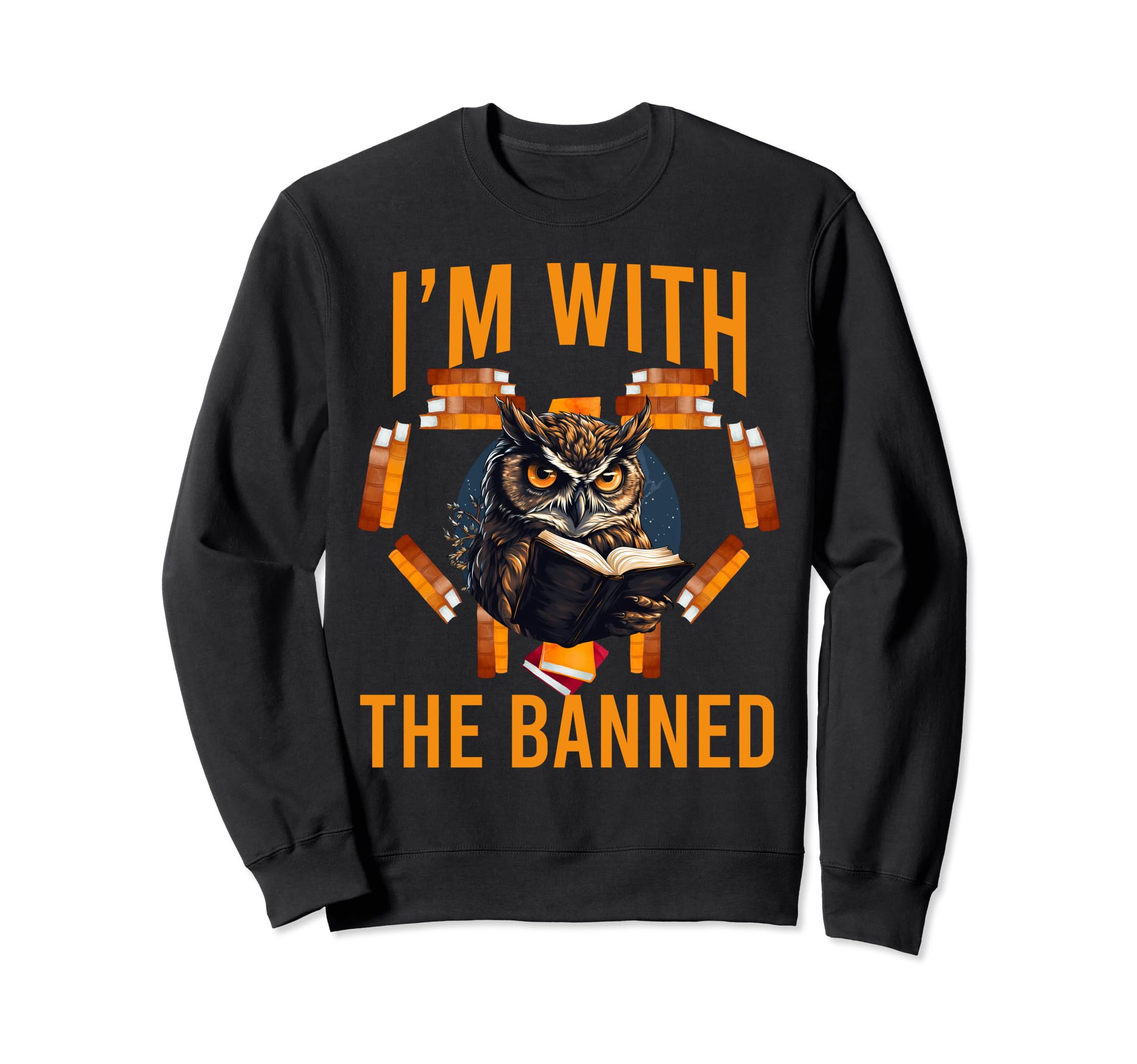 Im Banned Heart Funny Reading Sweatshirt - Casual Everyday Wear Men Women - T-Shirt, Sweatshirt, Hoodie