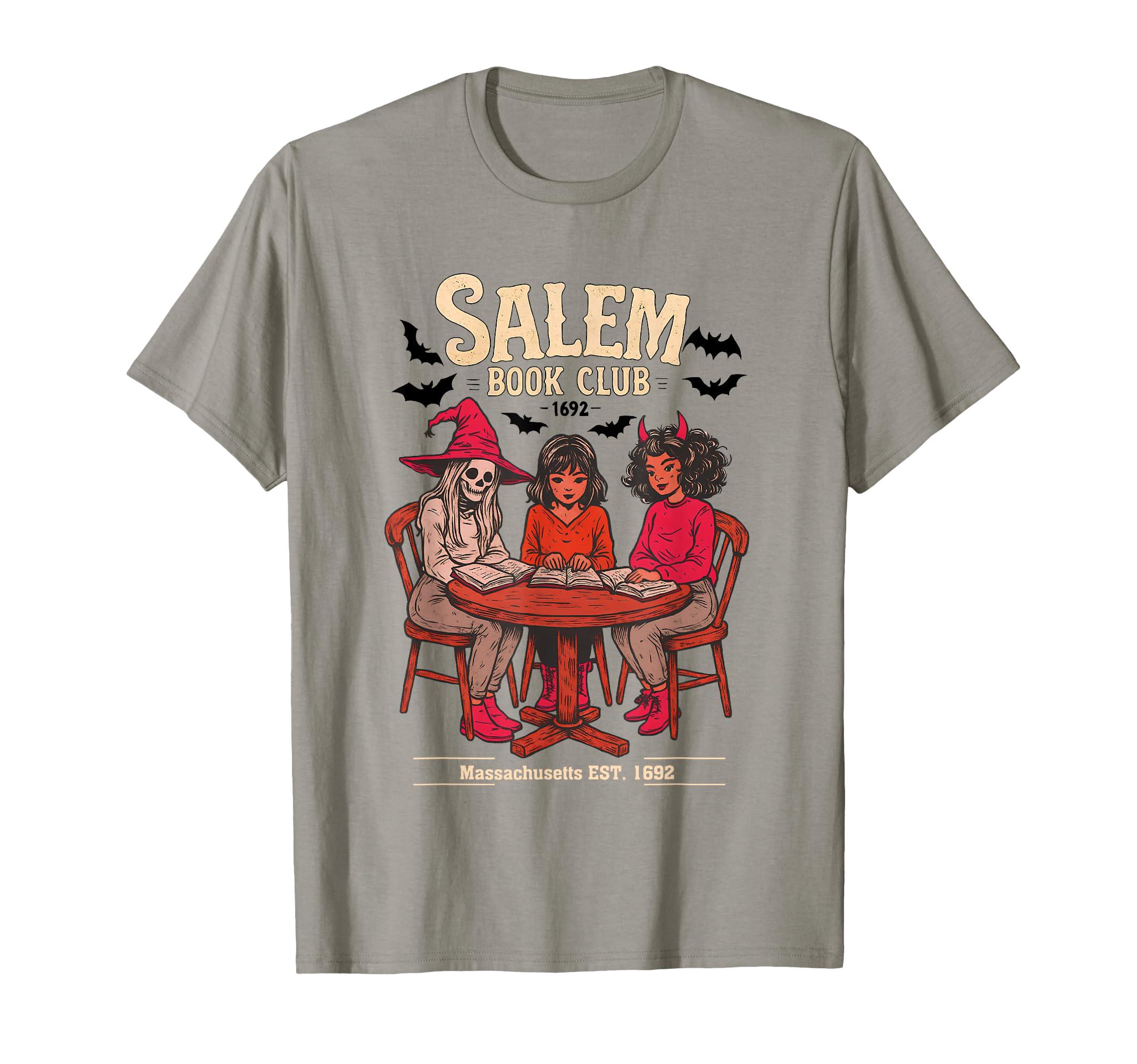 Salem Book Club Witch Halloween Spooky T-Shirt - Streetwear Style Unisex - T-Shirt, Sweatshirt, Hoodie