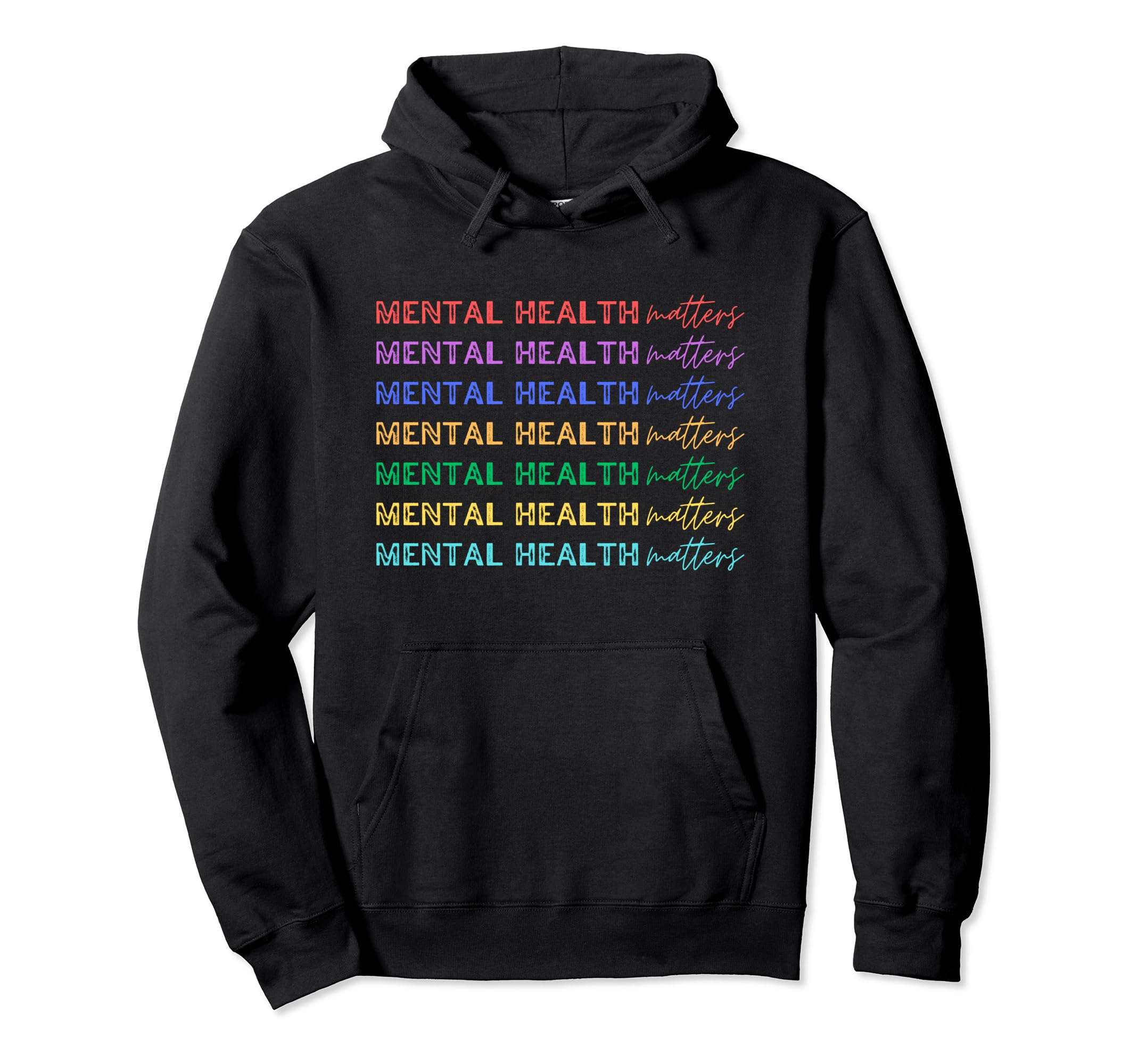 Mental Health Matters Spread Hoodie - Custom Art Print for Adults - T-Shirt, Sweatshirt, Hoodie