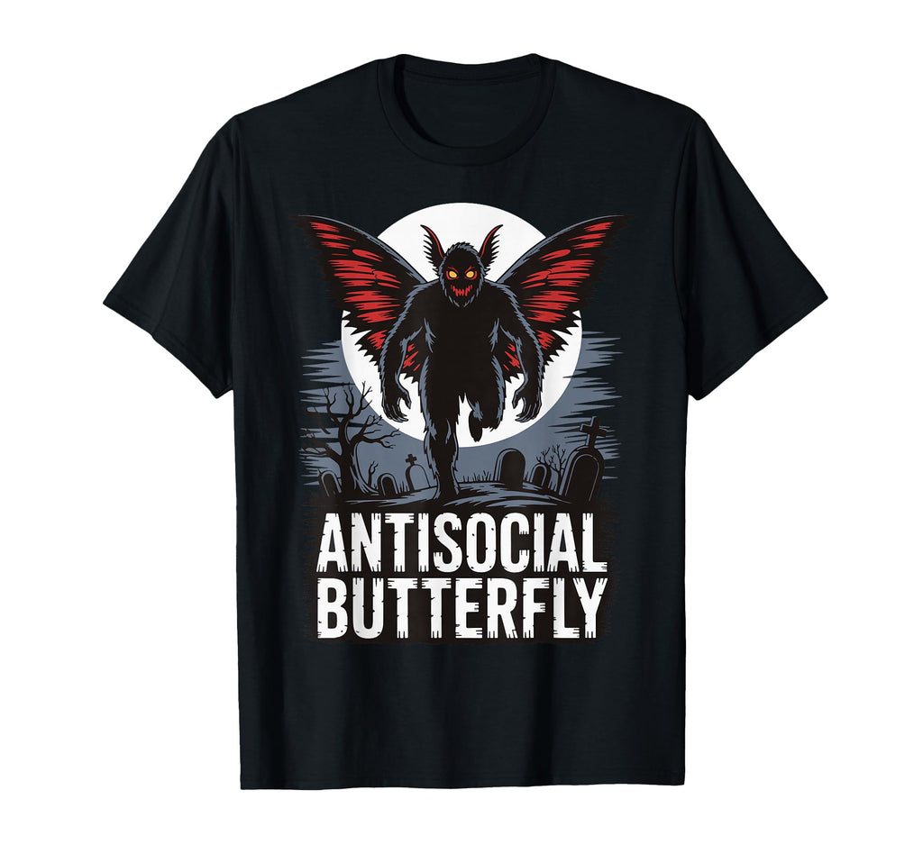 Cryptid Cryptozoology Mothman Sweatshirt - Minimalist Print Unisex - T-Shirt, Sweatshirt, Hoodie