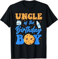 Uncle of The Birthday Boy Milk and Cookies 1St Bday T-Shirt Unisex T-shirt, Sweatshirt, Hoodie, Long Sleeve Tee - T-Shirt, Sweatshirt, Hoodie