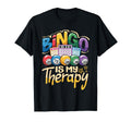 Bingo Is My Therapy Funny Player T-Shirt - Minimalist Print Unisex - T-Shirt, Sweatshirt, Hoodie