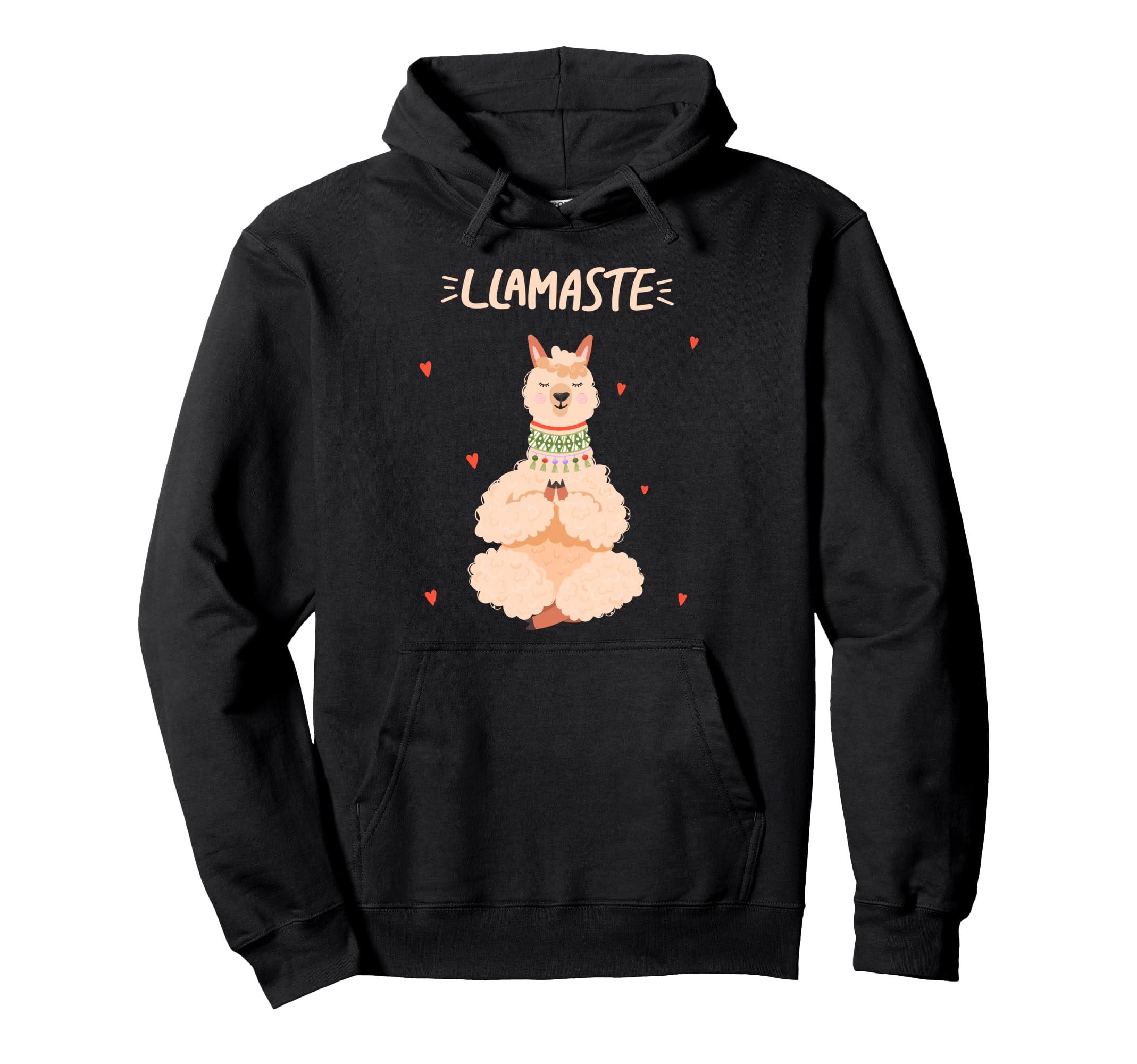 Funny Llamaste Llama Yoga Meditation Hoodie - Aesthetic Graphic Unisex - T-Shirt, Sweatshirt, Hoodie