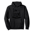 Cat Book Reader Club Habit Reading Hoodie - Novelty Apparel for Adults - T-Shirt, Sweatshirt, Hoodie