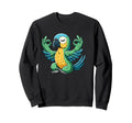 Meditation Parrot Yoga Pose Relaxing Sweatshirt - Unique Graphic Men Women - T-Shirt, Sweatshirt, Hoodie