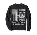 Best Effin Step Dad Ever Happy Sweatshirt - Minimalist Print for Adults - T-Shirt, Sweatshirt, Hoodie